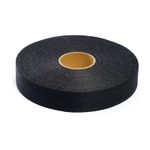 Лента клеевая нитепрошивная по долевой 25.0 мм / 100 метров, 45 г/м², черный