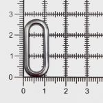 Люверсы металл овальные 24х8 (внутр.), 28х12 (внешн.), металл (≈100 шт) New Star, чер.никель
