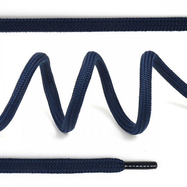 Шнурки круглые полиэфир 07мм цв.т.синий 45, 321.7 130см, 50 шт