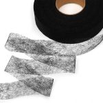 Паутинка клеевая 30 мм / 100 метров, 23 г/м², черный