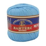 Пряжа Камтекс Мерсеризованный хлопок / уп.10 мот. по 50 г, 200 м, 015 голубой