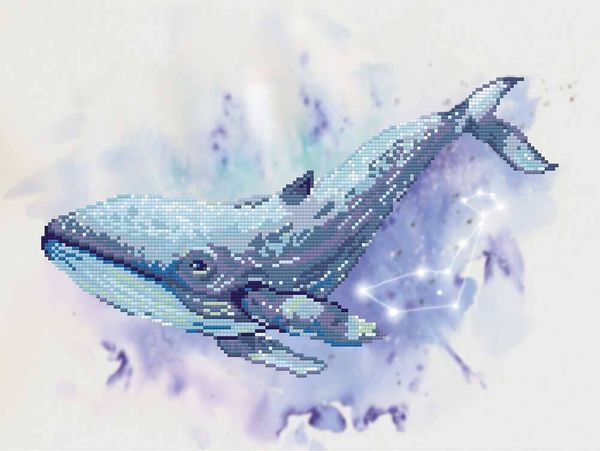 Алмазная (кристальная) мозаика Фрея, Кит, 30х40 см