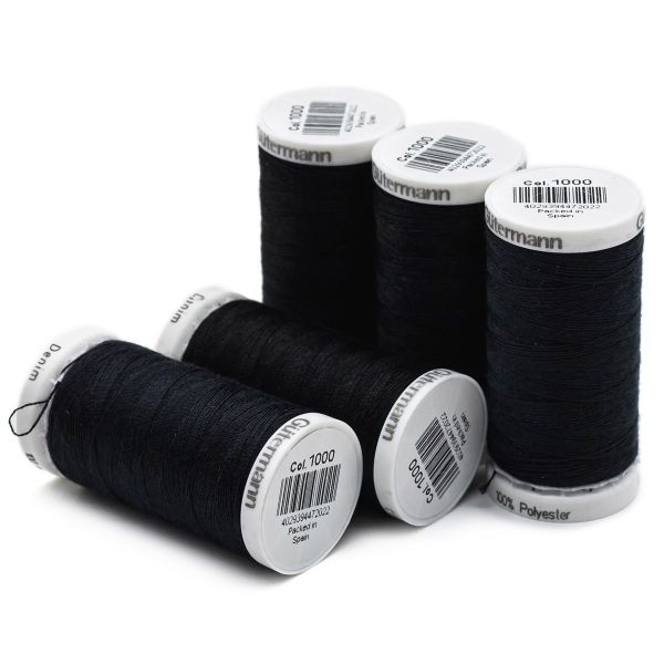 Нитки для джинсовых тканей Gutermann Denim 50, 100м, 1000, 5 катушек