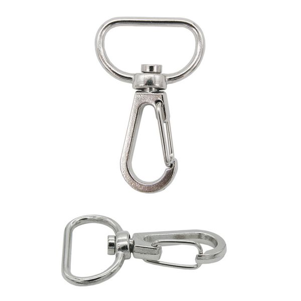 Карабин металл 20.0 мм (41х26 мм), цв.никель, 20 шт