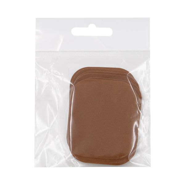 Термозаплатка, под замшу, 57х67мм (коричневый (brown)), AZ12, 10 шт