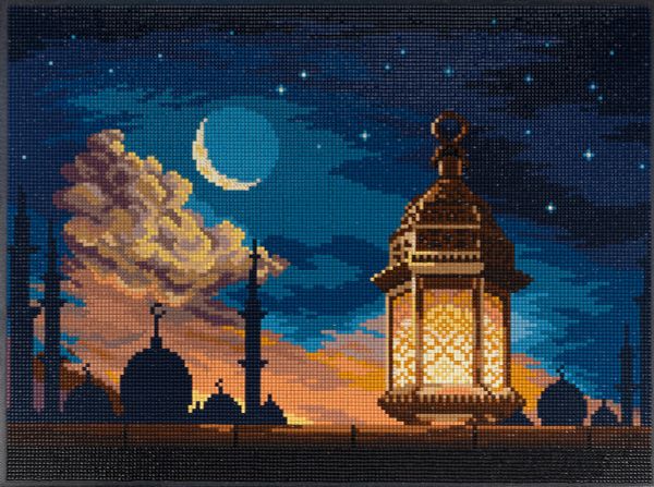 Алмазная (кристальная) мозаика Фрея ALPD-192, на подрамнике Сказки Востока, 40х30 см