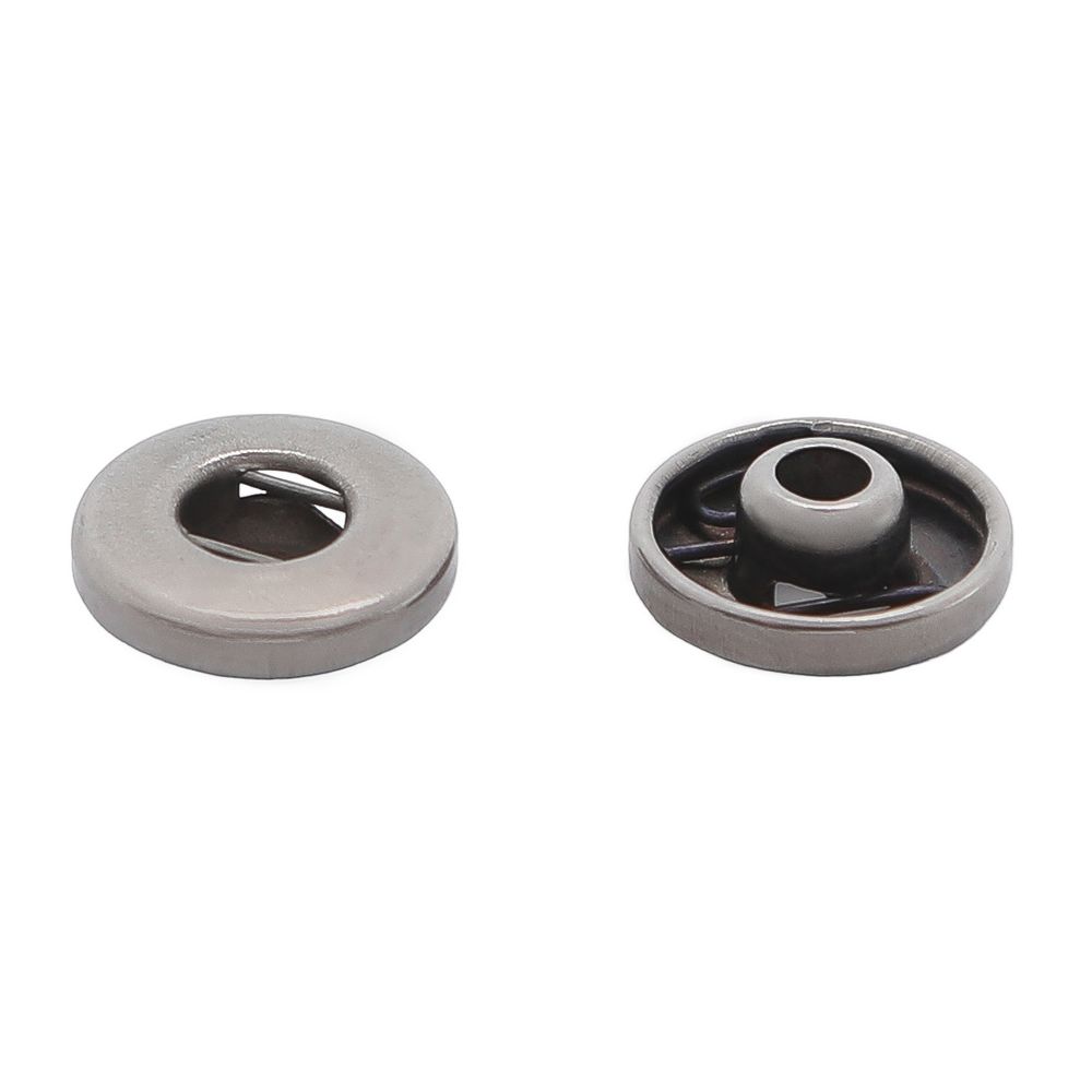 Кнопка Альфа (S-образная) ⌀10.0 мм, ≈144 шт, СТАЛЬ, черный никель, NEW STAR