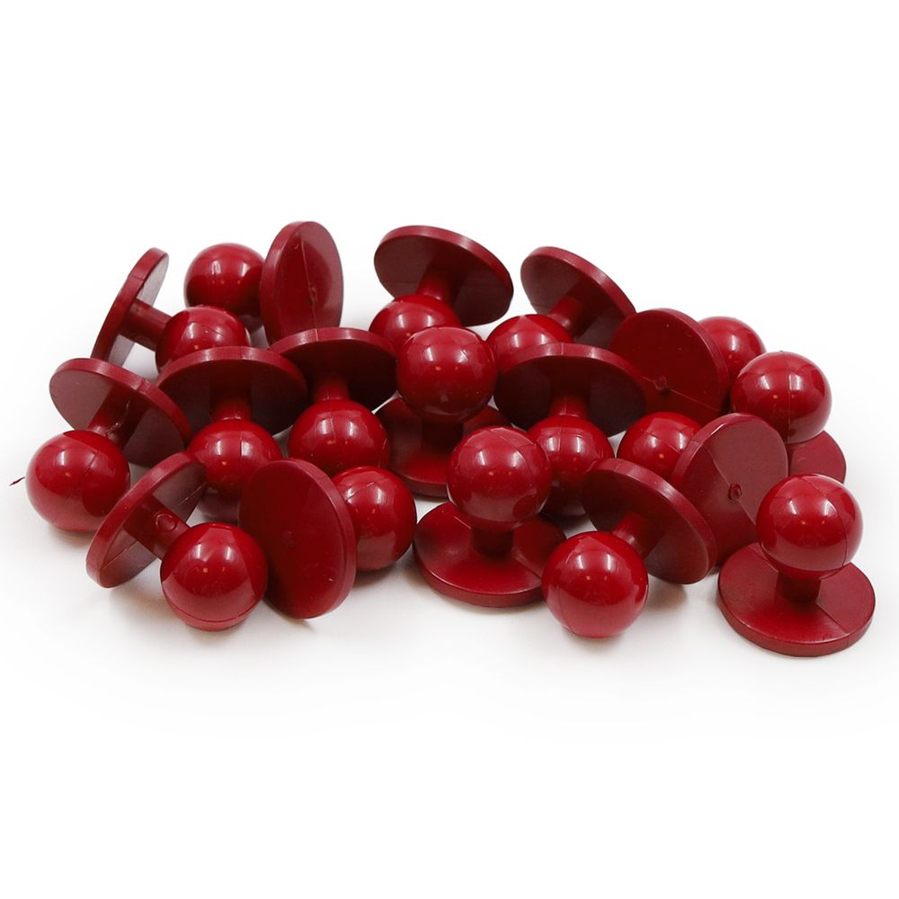 Пукля поварская, цветная, 10 мм (с520 бордо) П-10, 500 шт