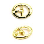 Пряжка ременная металл 11.5 мм (внешн. 17х23 мм), 20 шт, овальная, золото, BIG