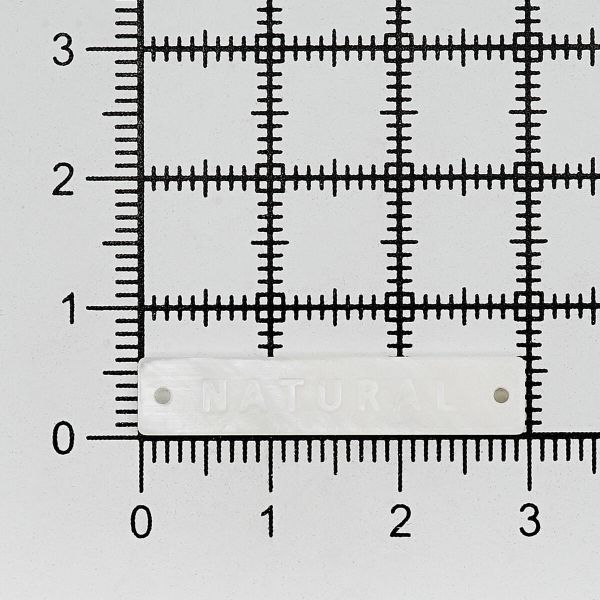 Украшение пришивное 30х6 мм, пластик, молочный, СВ_Т-21, 36 шт