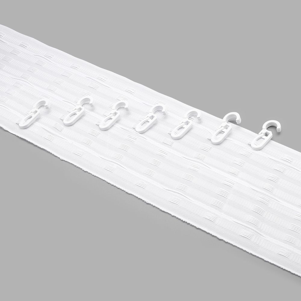 Лента (тесьма) шторная: сборка параллельная (1:2.5) 100 мм / 50 метров