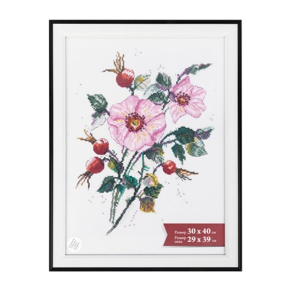 Рамка для картины (фото) пластик с оргстеклом 30х40 см, белый, Gamma ПРК-23