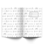 Дневник для музыкальных школ, глянцевая ламинация, твердый переплет Д251 A5 48 л. 4 шт сшивка 60 г/м², Рок - гитаристка 01687, Светоч