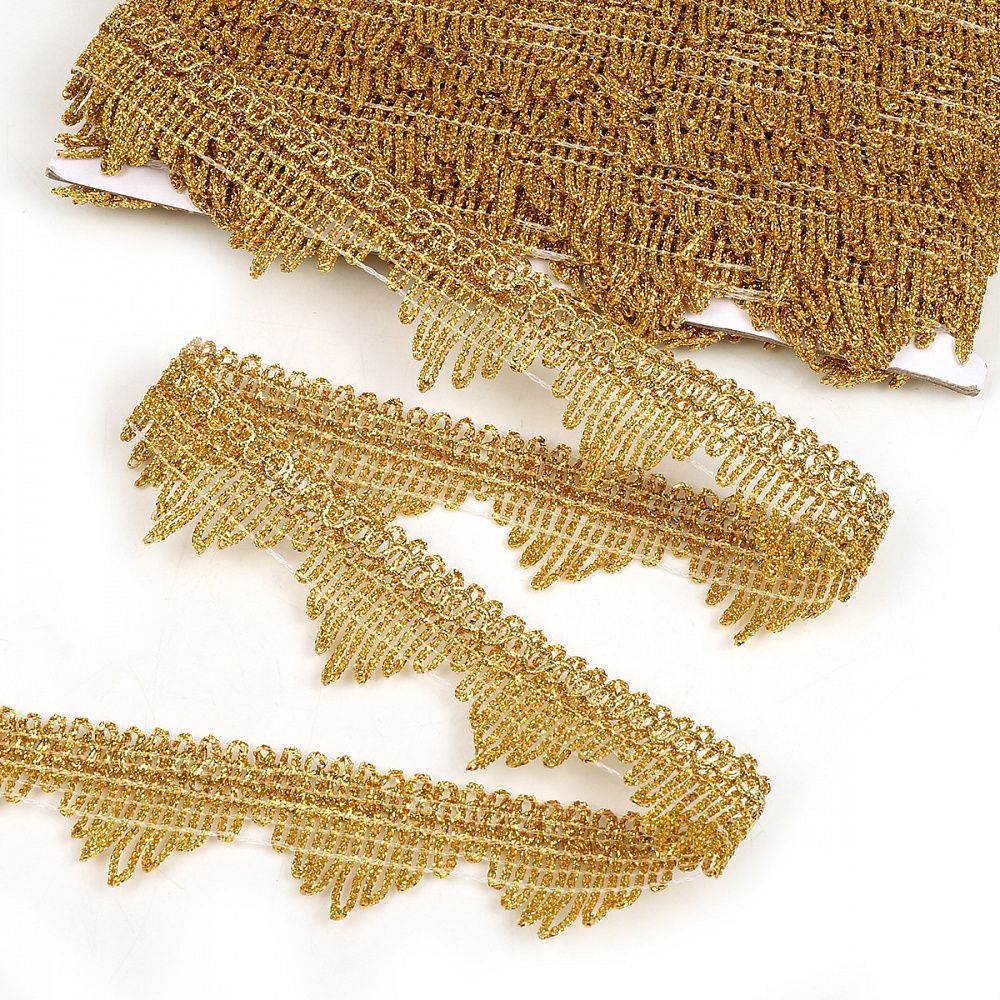 Тесьма отделочная 40 мм, 13-5061 цв.золото уп.13.71м