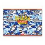 Альбом для рисования 100 г/м², A4 29х20.5 см, 10 шт, на скобе 32 л, 32АЛСК4_000212 Берегись, акулозавры!, Светоч