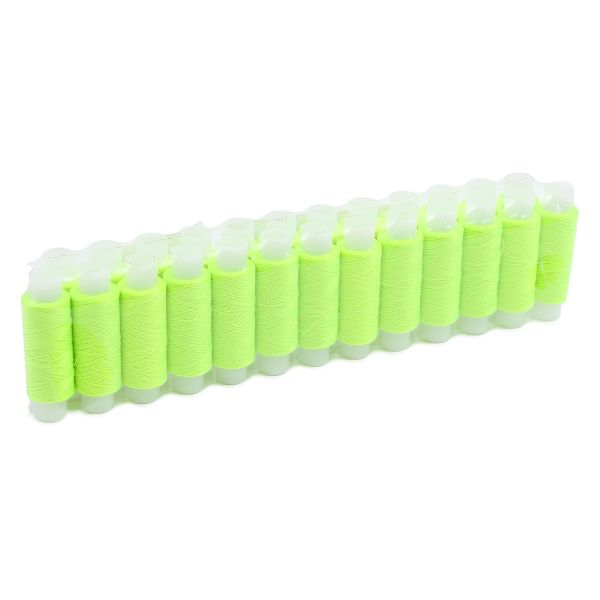 Нитки особо тонкие 50/2, 25 кат. по 200 метров, 626 желто-зеленый неон