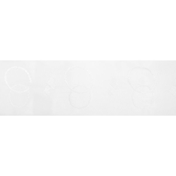 Лента атласная 1-сторонняя 60.0 мм / 20±1 метров, С2785 белый, Красная лента