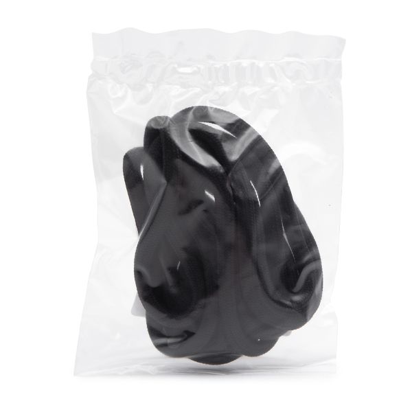 Шнурки круглые с металлическим наконечником 4.0 мм / 100 см, 1 пара (2 шт), черный, 6220-0133