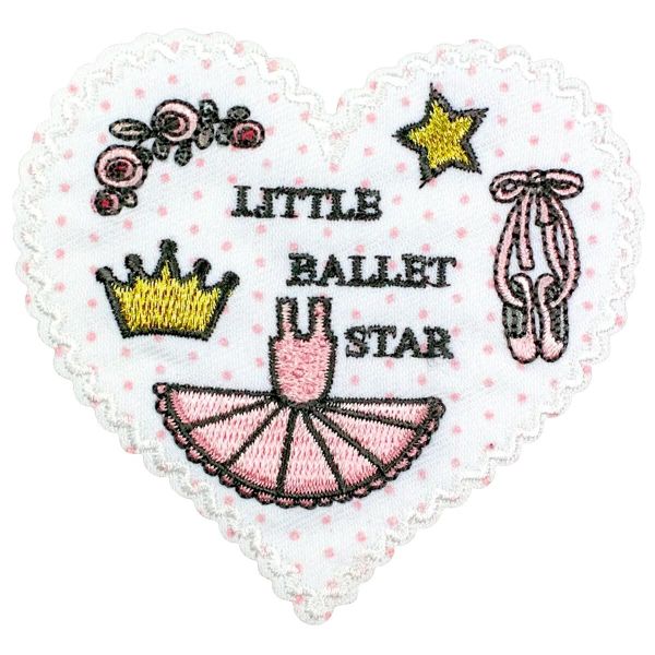 Термоаппликация Ballet, цв. белый/розовый цв. 1шт. 924356 Prym
