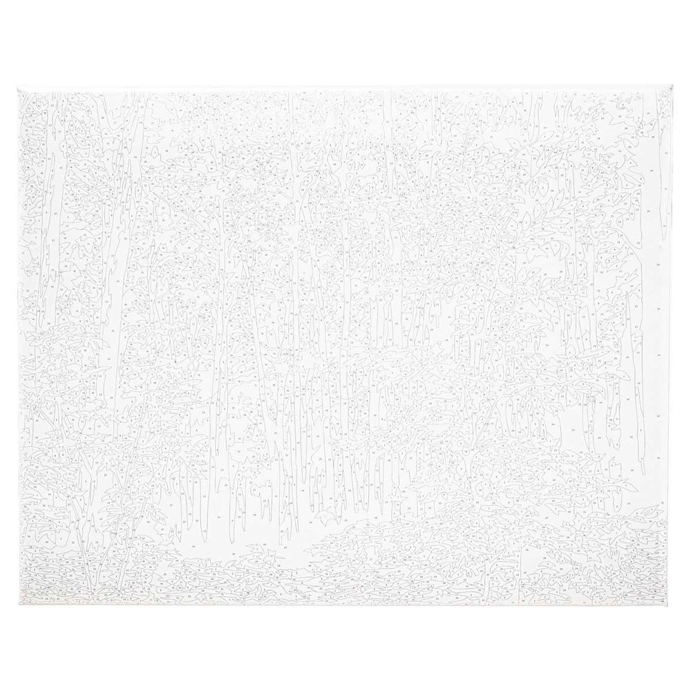 Картина по номерам Русская живопись, Утро в осеннем лесу 40х50см