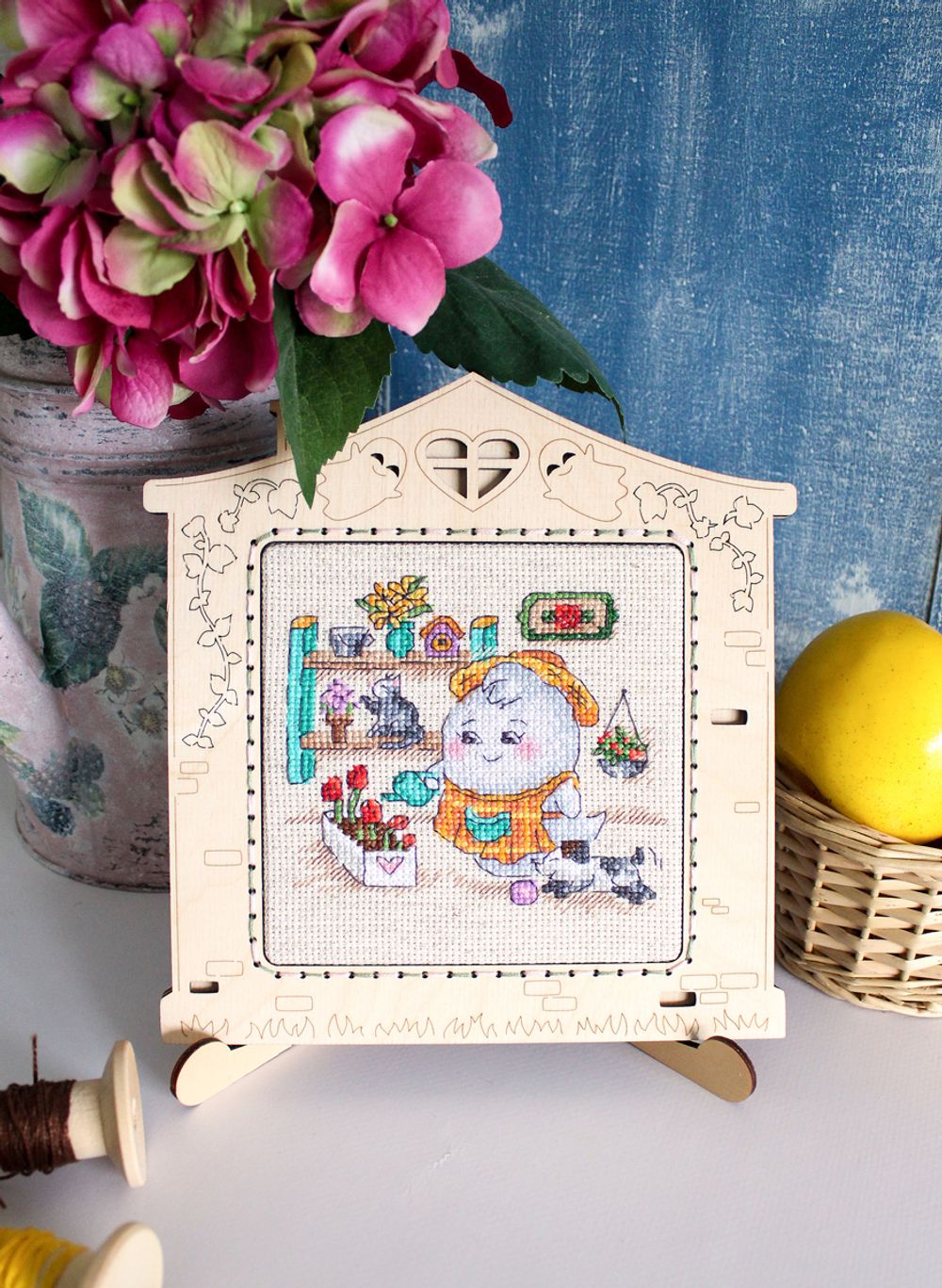 Набор для вышивания нитками МП Студия (Жар-птица), Цветовод, 11х11 см