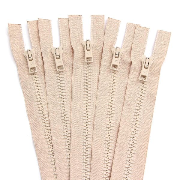 Молния трактор Arta Т6 (6 мм) 2 зам., разъем., 100 см, цв. 105 св.бежевый, уп.5 шт