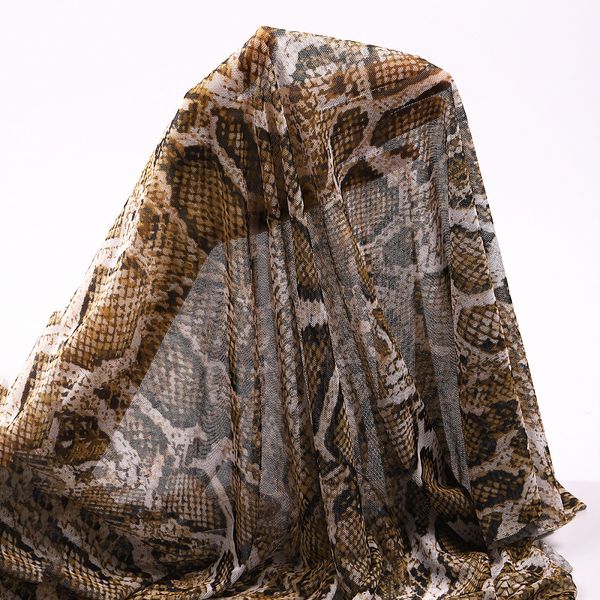 Сетка бельевая эластичная 100 г/м², шир.160 см / 50 метров, принт Питон /SZ025816.11/