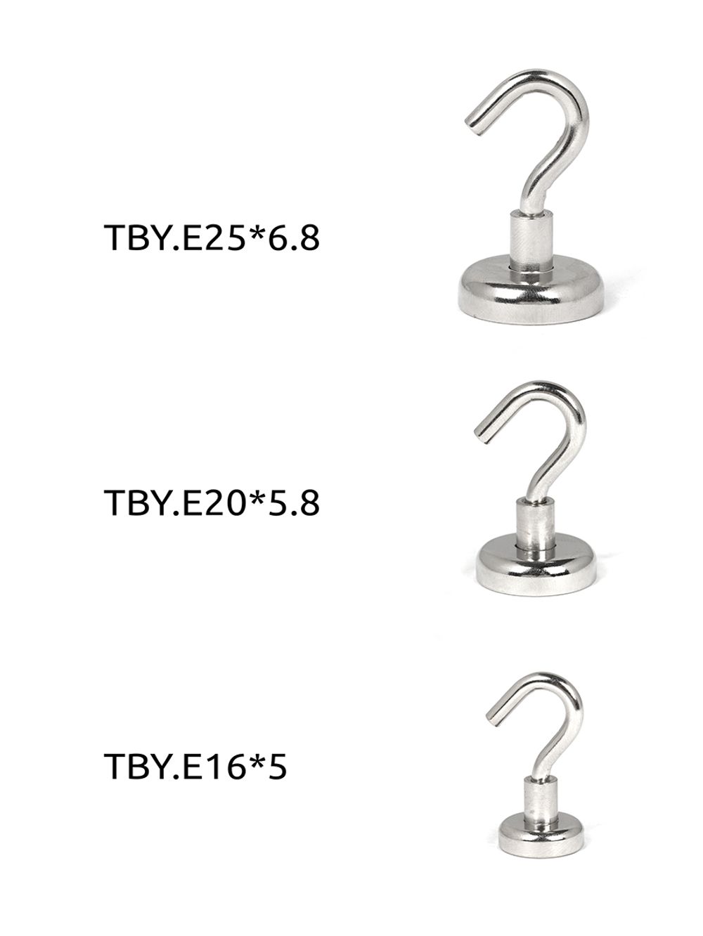 Крючок на неодимовом магните E16, 6 шт