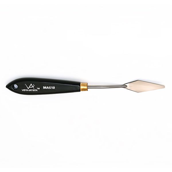 Мастихин художественный 5.3х1.6 см, с черной ручкой, Vista-Artista MAS10