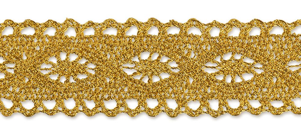 Тесьма металлизированная MTR-32 26 мм, 22.8 м, золото, Gamma