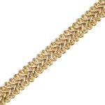 Тесьма отделочная Шанель, металлизир. 13 мм, 25 м, SR38 золото