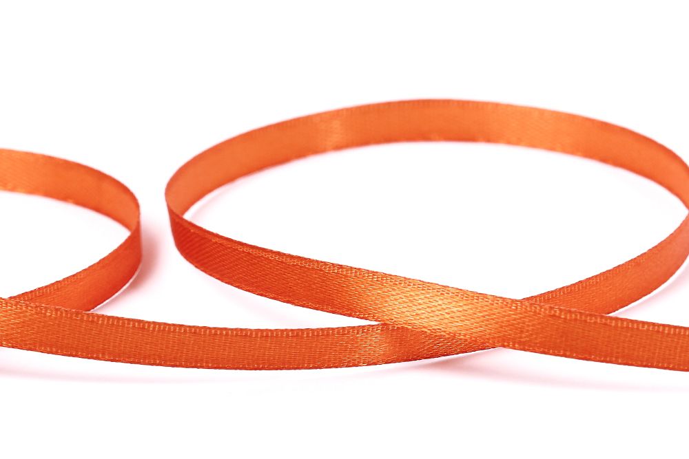 Лента атласная 1-сторонняя 6.0 мм / 33±2 метра, 149 рыжий, Gamma