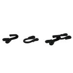 Крючки пришивные в оплетке 18х35 мм, цв.черный, 100 шт