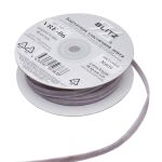 Лента бархатная (тесьма) эластичная 6.0 мм / 16.5±0.5 метра, №609 (17-1605) сиреневый, Blitz VRE-06