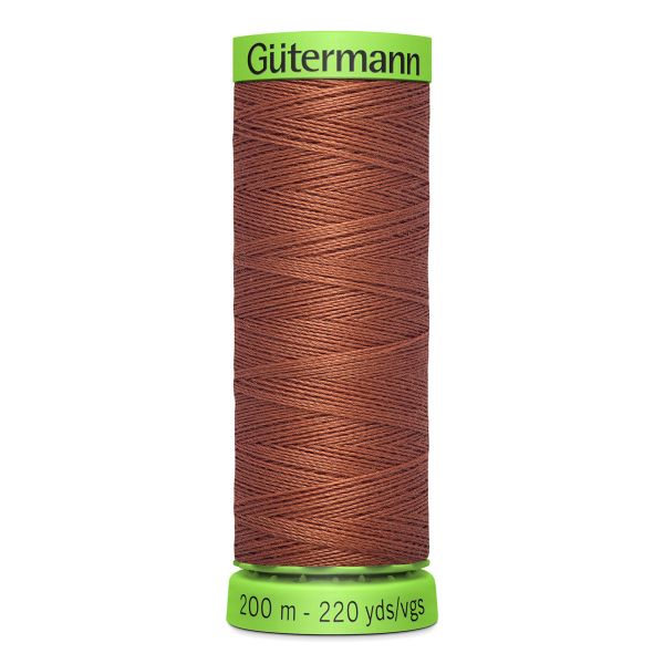 Нитки для тонких тканей Gutermann Extra Fine 150, 200м, 847 медно-коричневый, 5 катушек