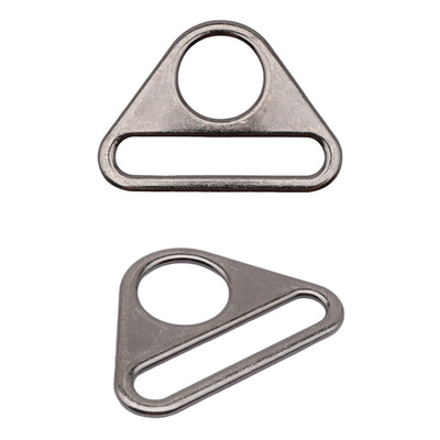 Рамка треугольная литая металл 38 мм, 20 шт, бл.никель, ZH-65