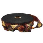 Лента (тесьма) жаккардовая 32.0 мм / 25±1 метров, рис. 9420 Клубничка, (черный) С1853Г17