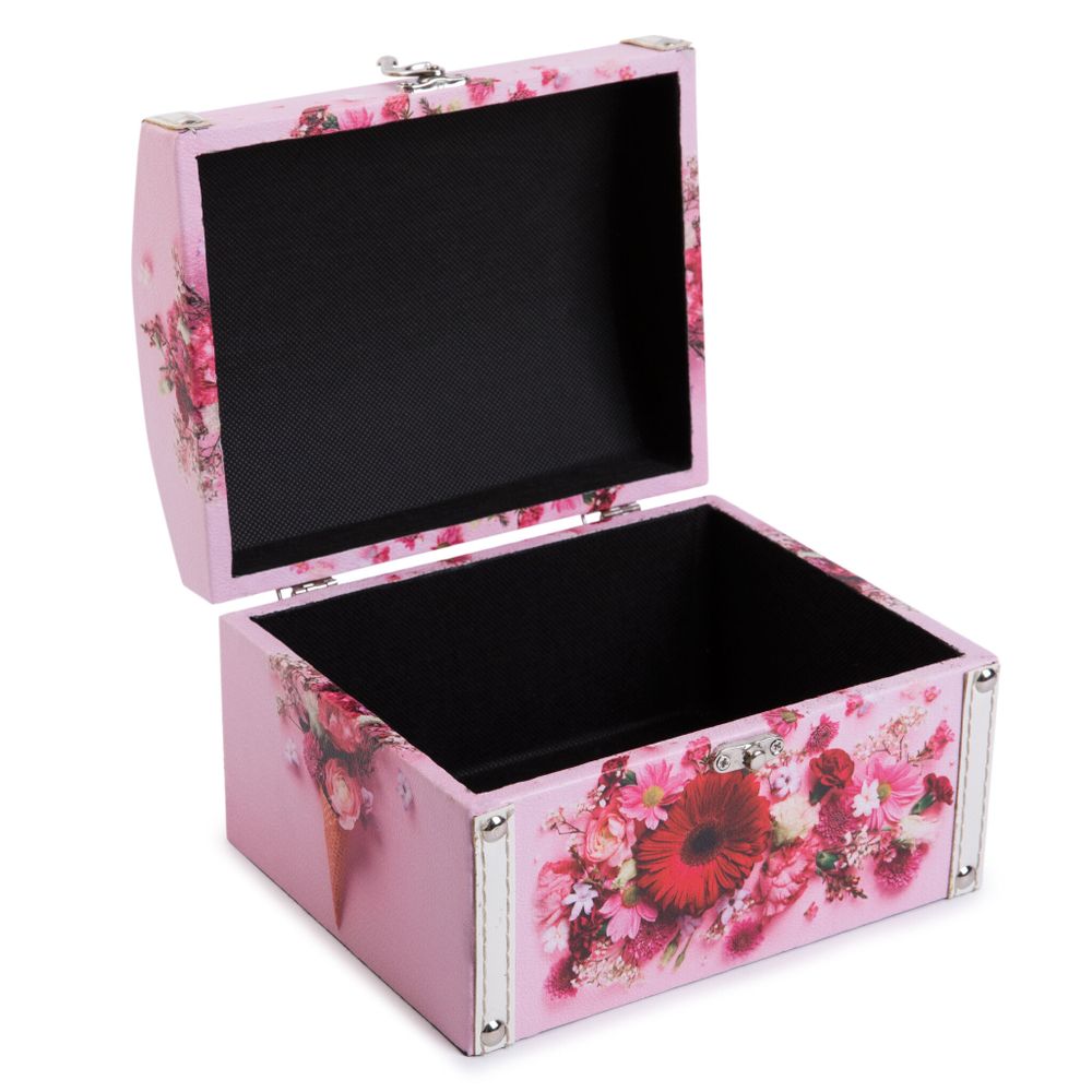 Шкатулка декоративная сундучок 20х16х13 см, 025 Букет, Gamma DBK-08