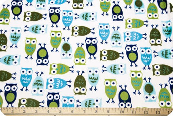 Плюш (ткань) Peppy Urban Zoologie 440 г/м², 48х48 см, nightowls midnight