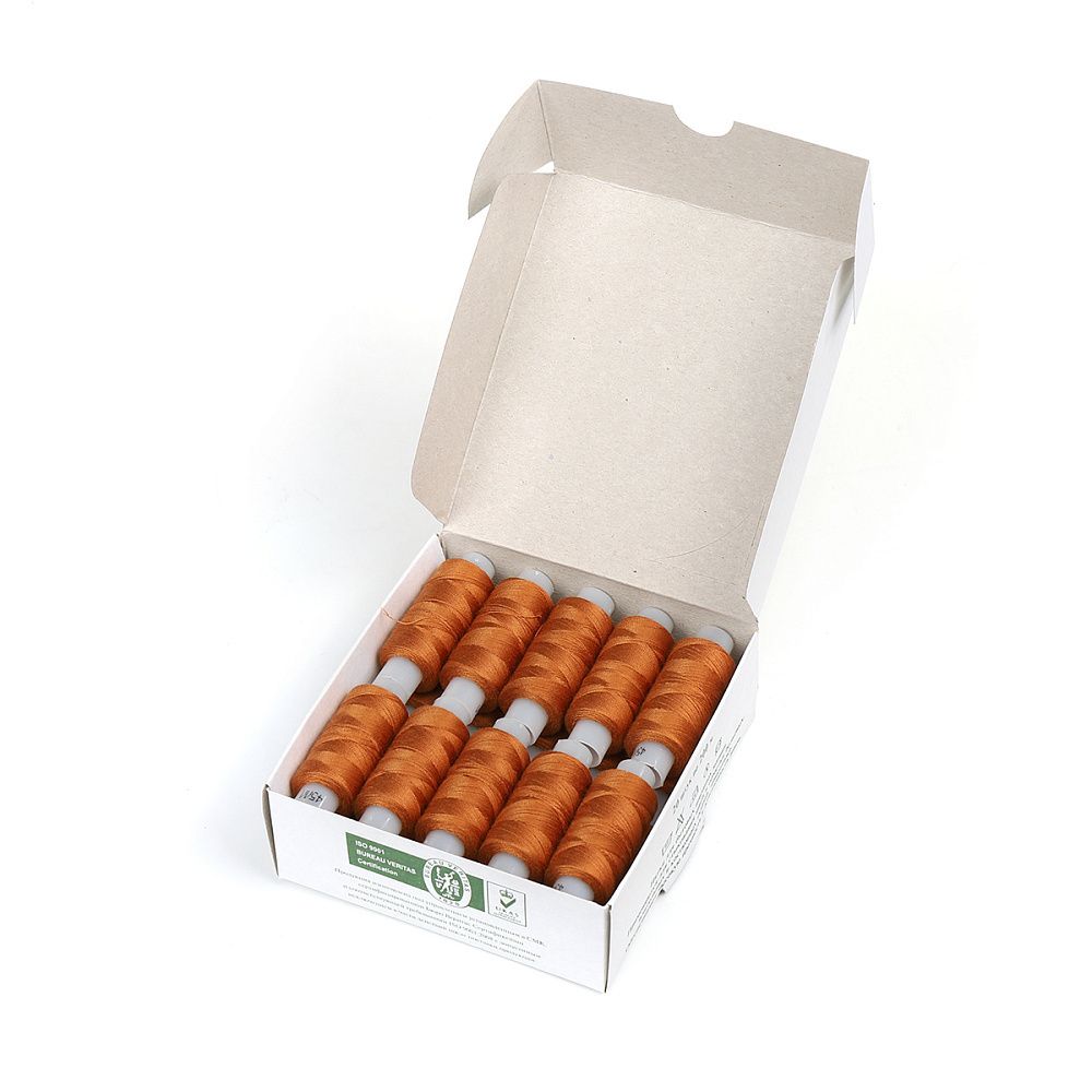 Нитки армированные ПНК им.Кирова 45ЛЛ, бытовые, 200 м / 20 кат., 0502 / 010 рыжий