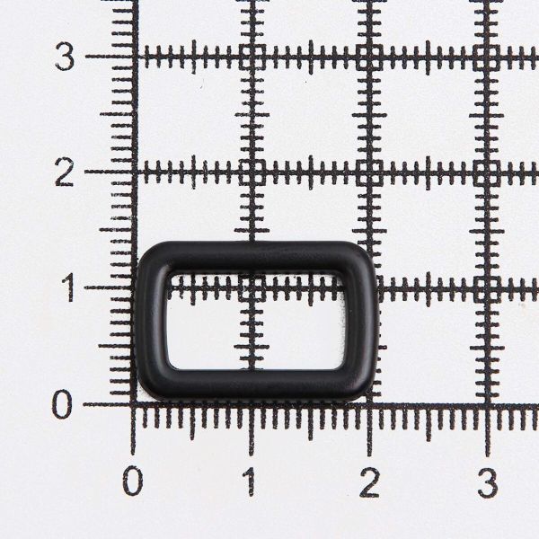 Рамка прямоугольная металл 15 мм /21х14 мм/ черный матовый, ГУ12749, 4 шт