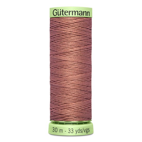 Нитки отделочные Gutermann Top Stitch, 30м, 245 золотисто бежево-розовый, 5 катушек
