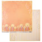 Бумага для скрапбукинга 180 гр/м², 30.5х30.5 см, 10 шт, (230)086 -День Рождения, Mr.Painter PSW