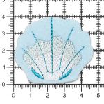 Термоаппликация Ракушка, 3.8х4.5см, Hobby&Pro