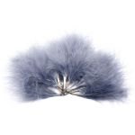 Перья декоративные 5-10см, 25 шт, H-46 серый