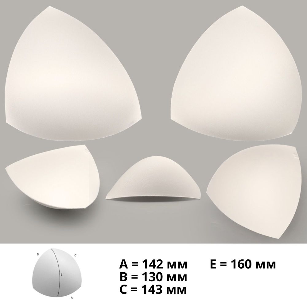 Бельевые чашечки для купальника Antynea б/уст. с равном. наполн., (FN-20), разм.1 (80-85), 02-пригл.белый, 1 пара
