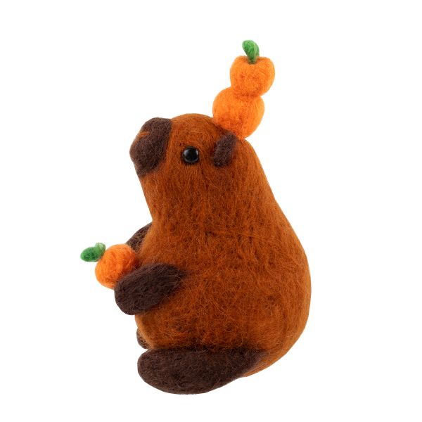 Набор для валяния Miadolla WT-0216, Капибара Карри, 12 см