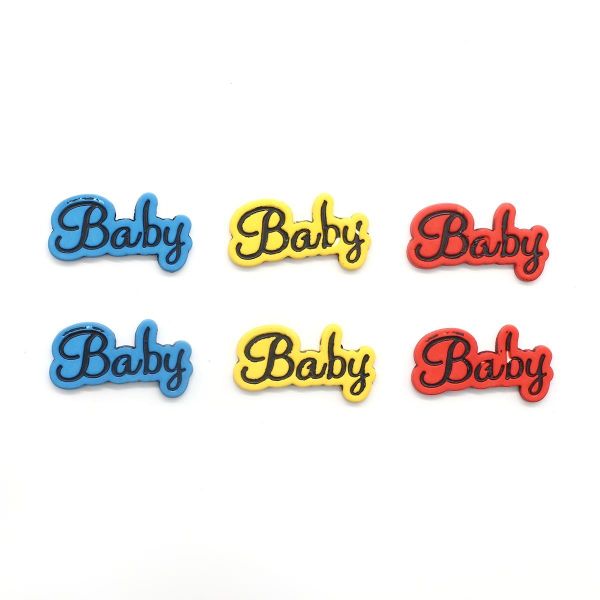 Украшения декоративные пуговицы Baby, 6 шт, Magic Buttons I1579-DW2