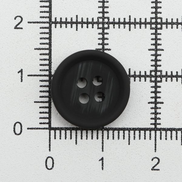 Пуговицы 4 прокола 24L (15мм), (Black (черный)), 36 шт, 613988-2