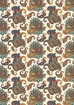 Ткань для пэчворка Peppy Сказочный восток, рулон 112 см / 5 метров, СВ-07 белый, Peppy